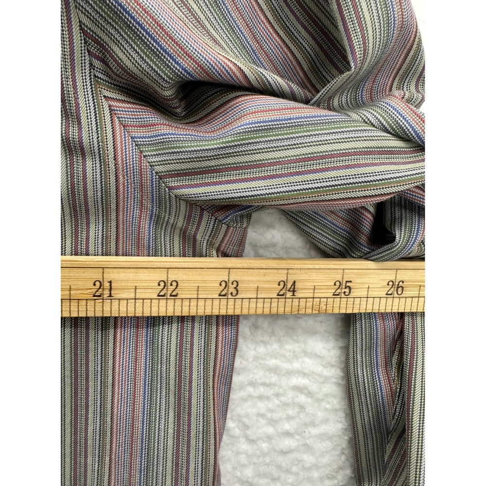 Eddie Bauer Men Long Sleeve Button Down Shirt Wrinkle Resistant Striped Cotton L - Picture 9 of 10